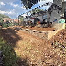 Custom-Belgard-Castle-Manor-Retaining-Wall-Raised-Flowerbed-Installation-in-Nashville-TN 4