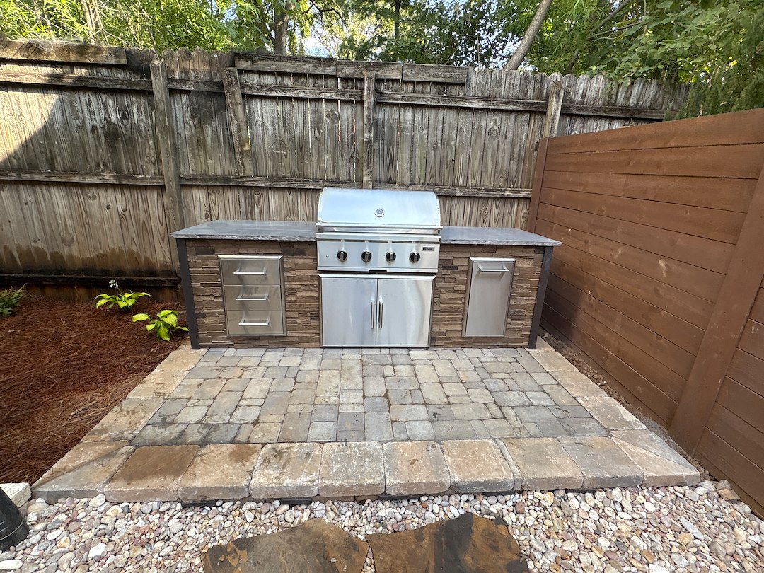 Outdoor Kitchen, Hardscaping & Water Feature Installation in Nashville, TN
