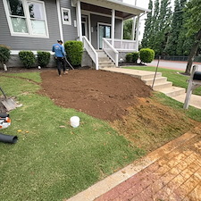 Rain-Garden-Removal-Drainage-Correction-Bermuda-Sod-Installation-in-Nashville-TN 2